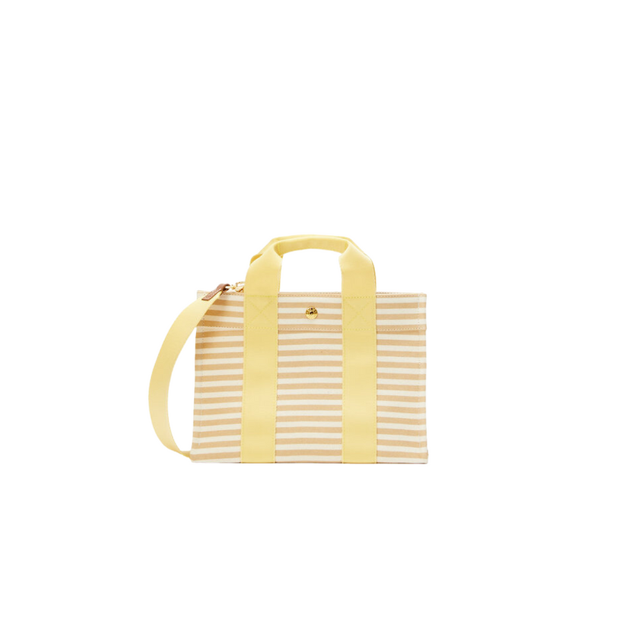 Tote Marinere Beige Logostrap Yellow S