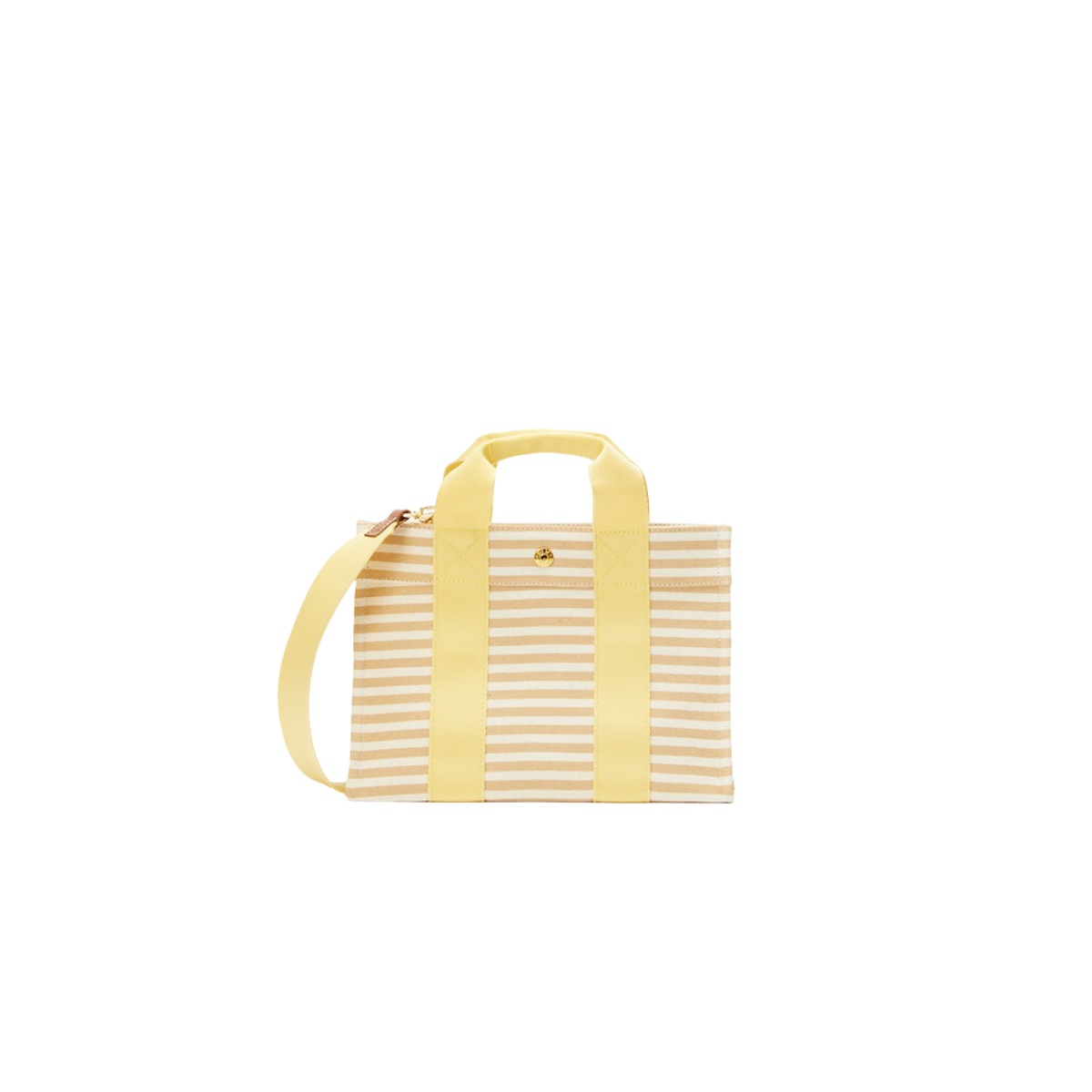 Tote Marinere Beige Logostrap Yellow XS