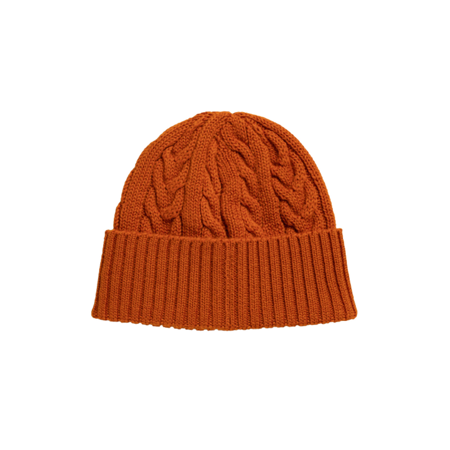Norse Projects Cable Beanie Burnt Orange OS