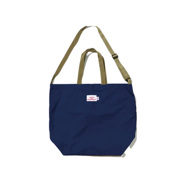 Packable Tote Navy x Tan OS