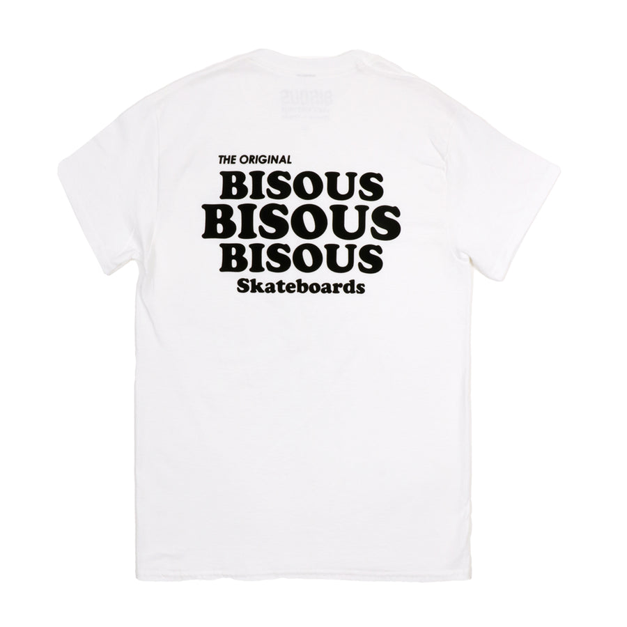 Bisous T-Shirts S Sleeves - Bisous X3 - White