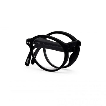 foldable reading glasses #F Black +1,00