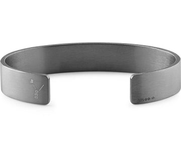 Bracelet 33g - slick Brushed - Black Silver 925