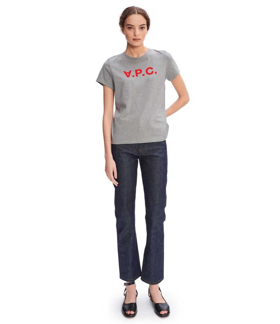 T-Shirt Vpc F Neon Rouge Gris Clair Chine (women)