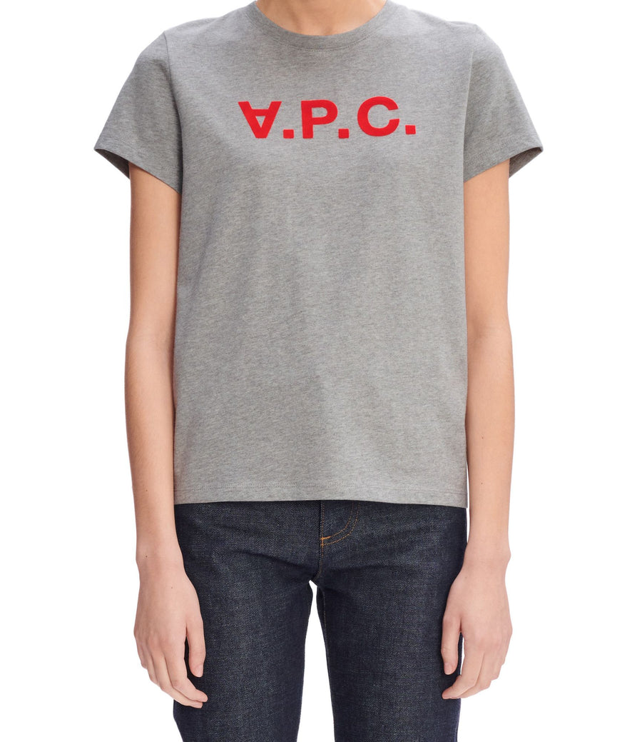 T-Shirt Vpc F Neon Rouge Gris Clair Chine (women)