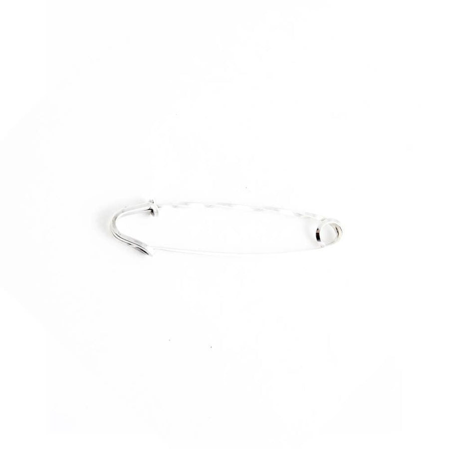 Collar Pin Polished Silver OS