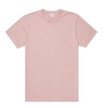 SS Crew Neck T-Shirt Dusty Pink Melange