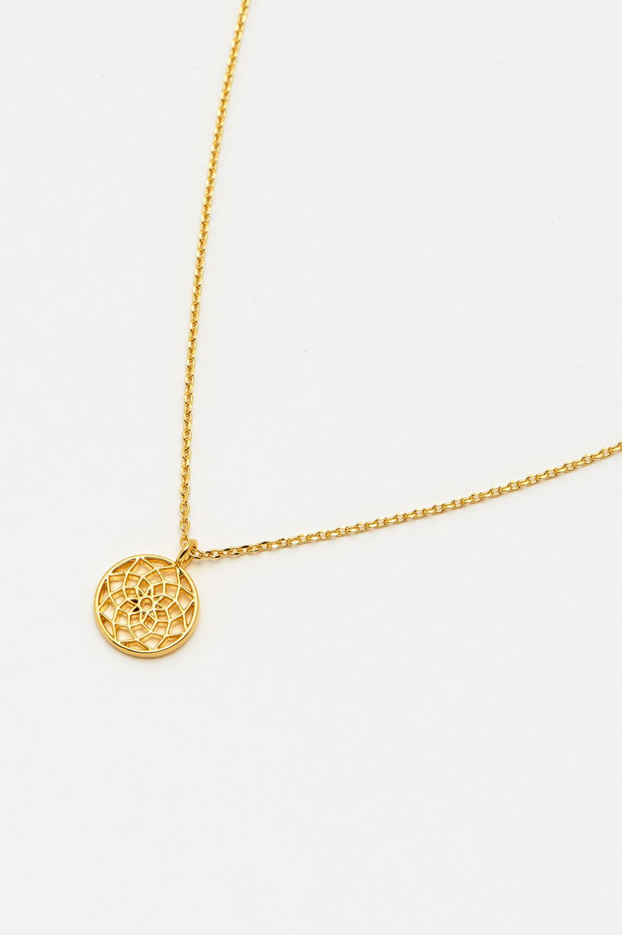 Dreamcatcher Necklace Gold Plated