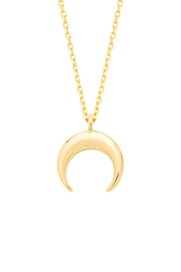 Mini Horn Necklace Gold Plated