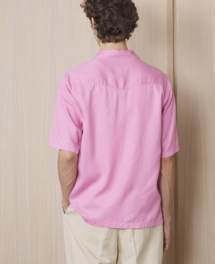 Eren Short Sleeve Tencel Shirt - Marshmallow