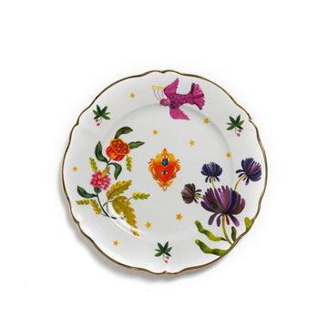 Rnd Platter Cm.32,5 Floral Decal