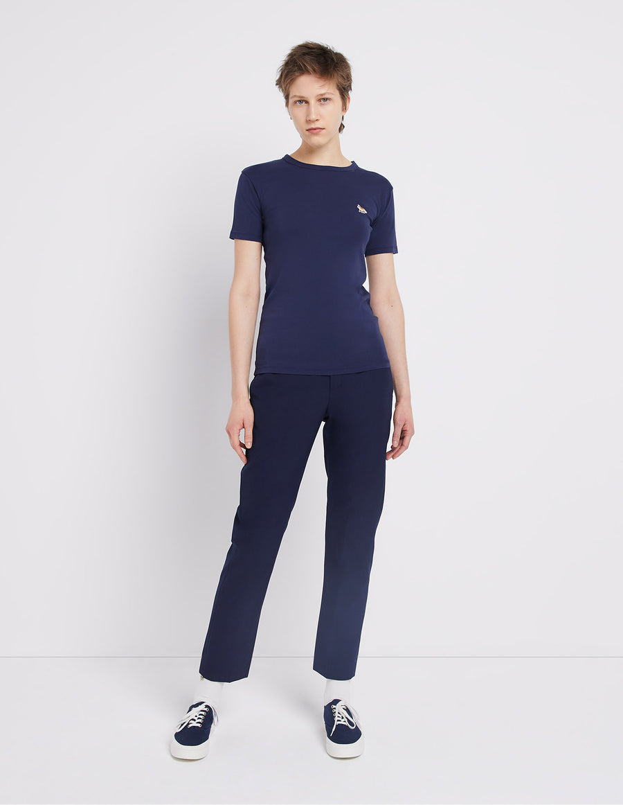 Profile Fox Patch Fitted Tee-Shirt Navy (women)
