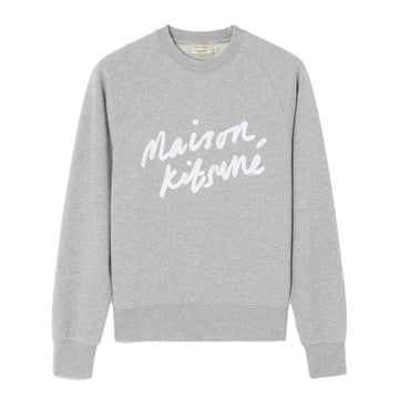 Handwriting Adjusted Sweatshirt Grey Melange (women)