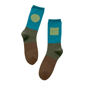 Socks One Pair Man Green OS