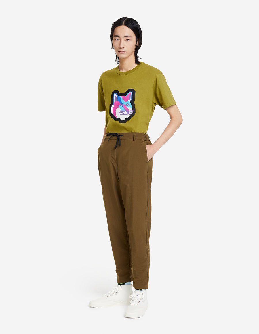 Pixel Fox Head Print Classic Tee-Shirt  Avocado (Women)
