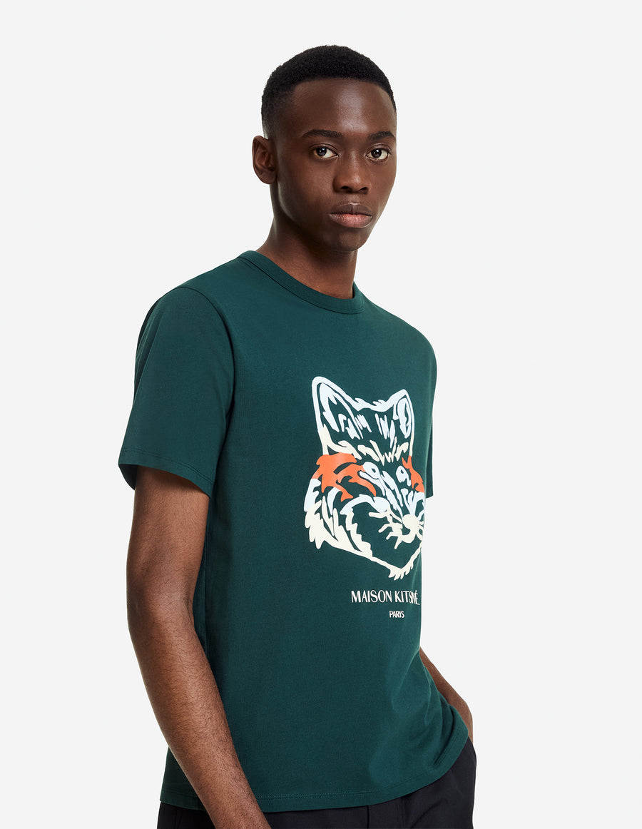 Big Fox Print Classic Tee-Shirt Dark Green (Men)