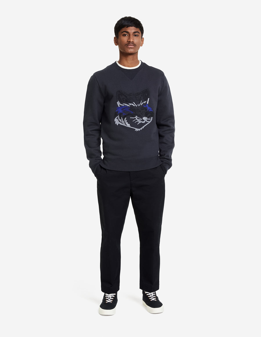 Big Fox Embroidery Regular Sweatshirt Anthracite (Men)
