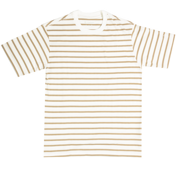 Horizontal Stripes T-Shirt Beige