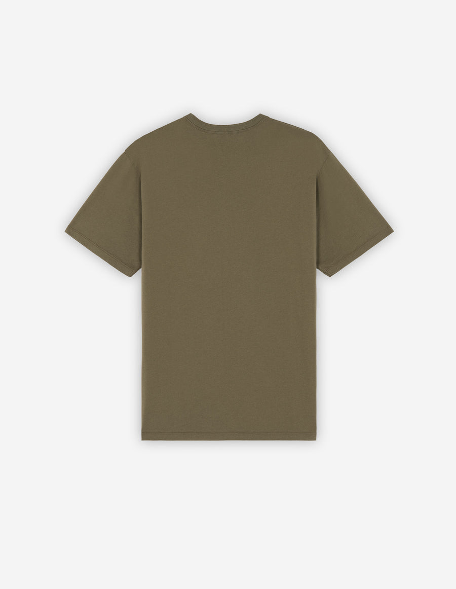 Tricolor Fox Patch Classic Pocket Tee-Shirt Dark Khaki (men)