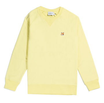 Fox Head Patch Classic Sweatshirt Light Yellow (men)