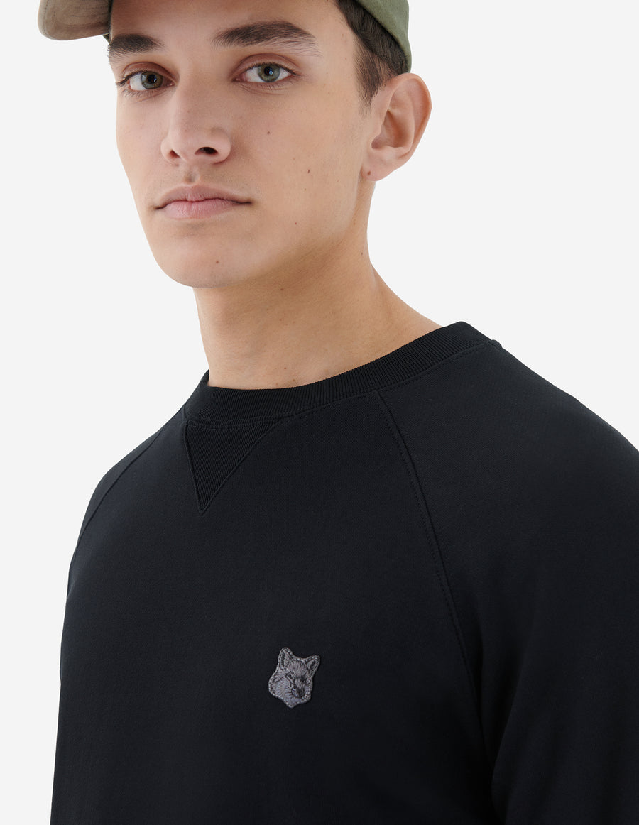 Monochrome Fox Head Classic Sweatshirt Black (men)