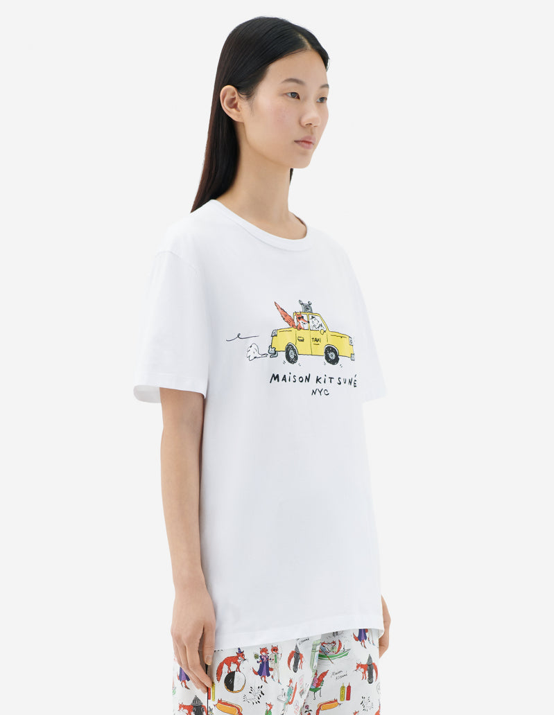 Oly Taxi Fox Classic Tee-Shirt White (unisex)