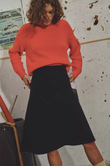 Jaana Milano Knit Skirt Black