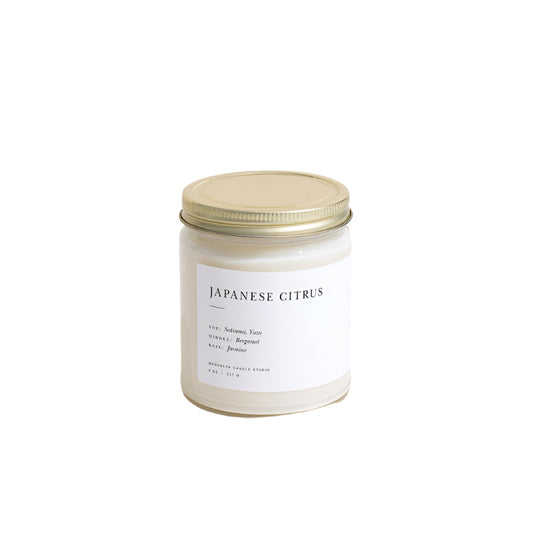 Japanese Citrus Minimalist Jar Candle