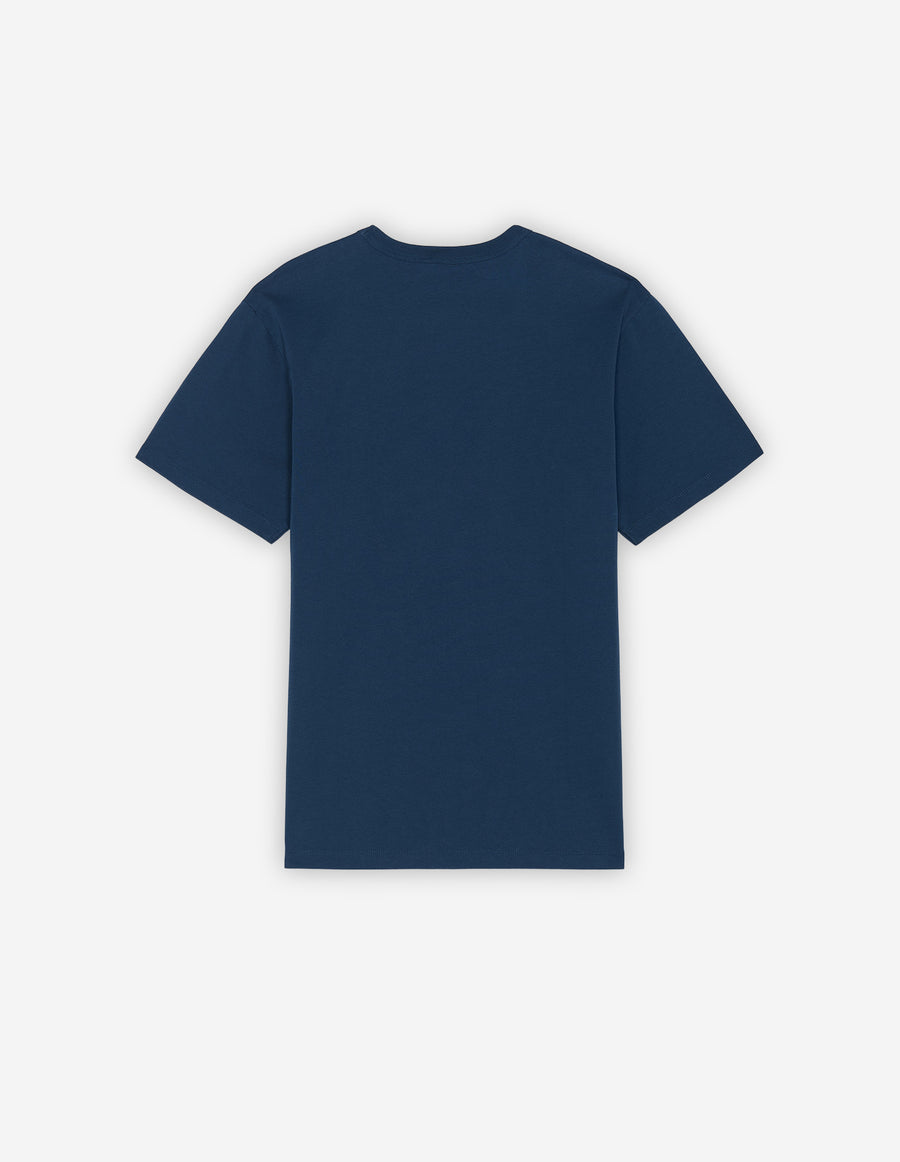Double Fox Head Patch Classic Tee-Shirt Blue Denim (men)