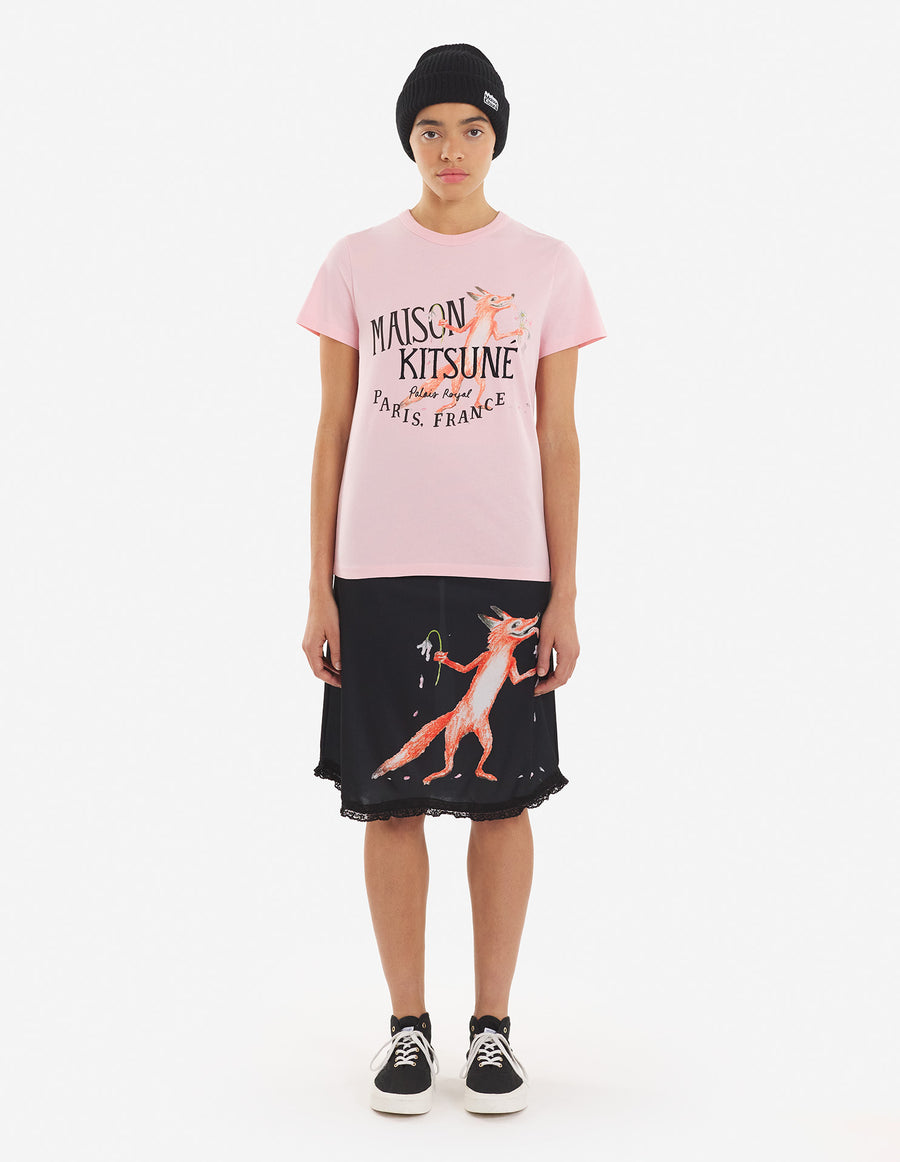 Oly Flower Fox Classic Tee-Shirt Soft Pink (women)