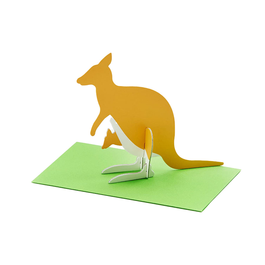 Post Animal Card Kangaroo