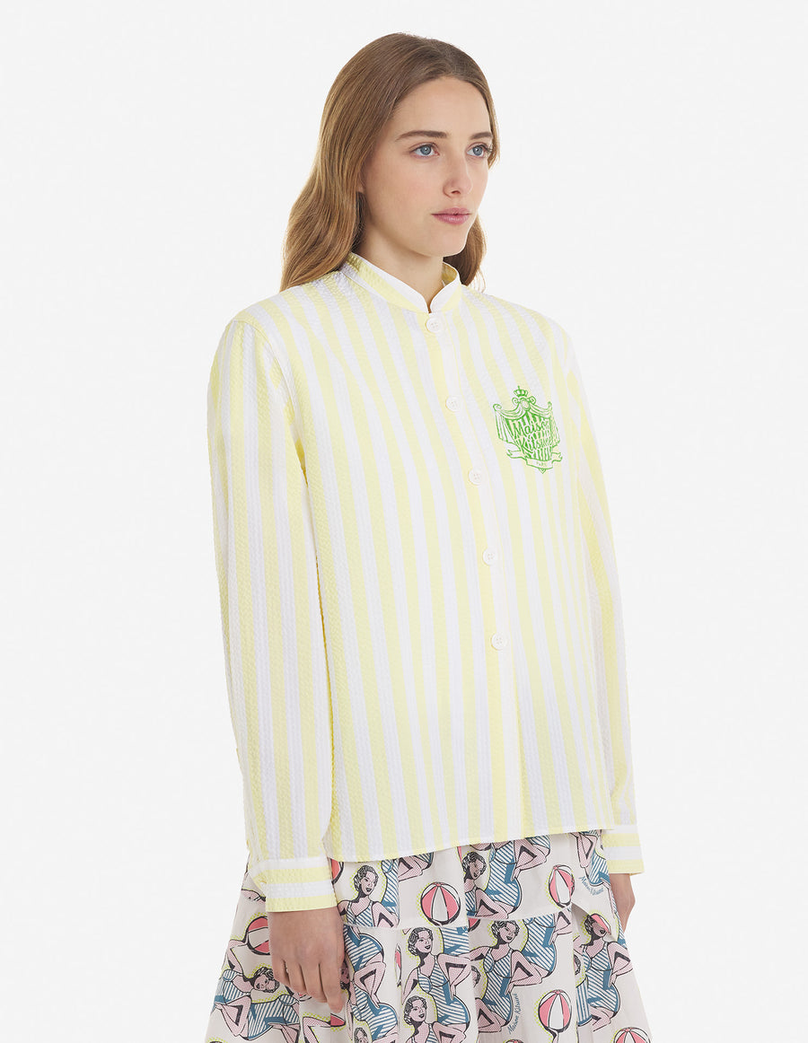 Poolside Stripes Shirt Lemon (women)