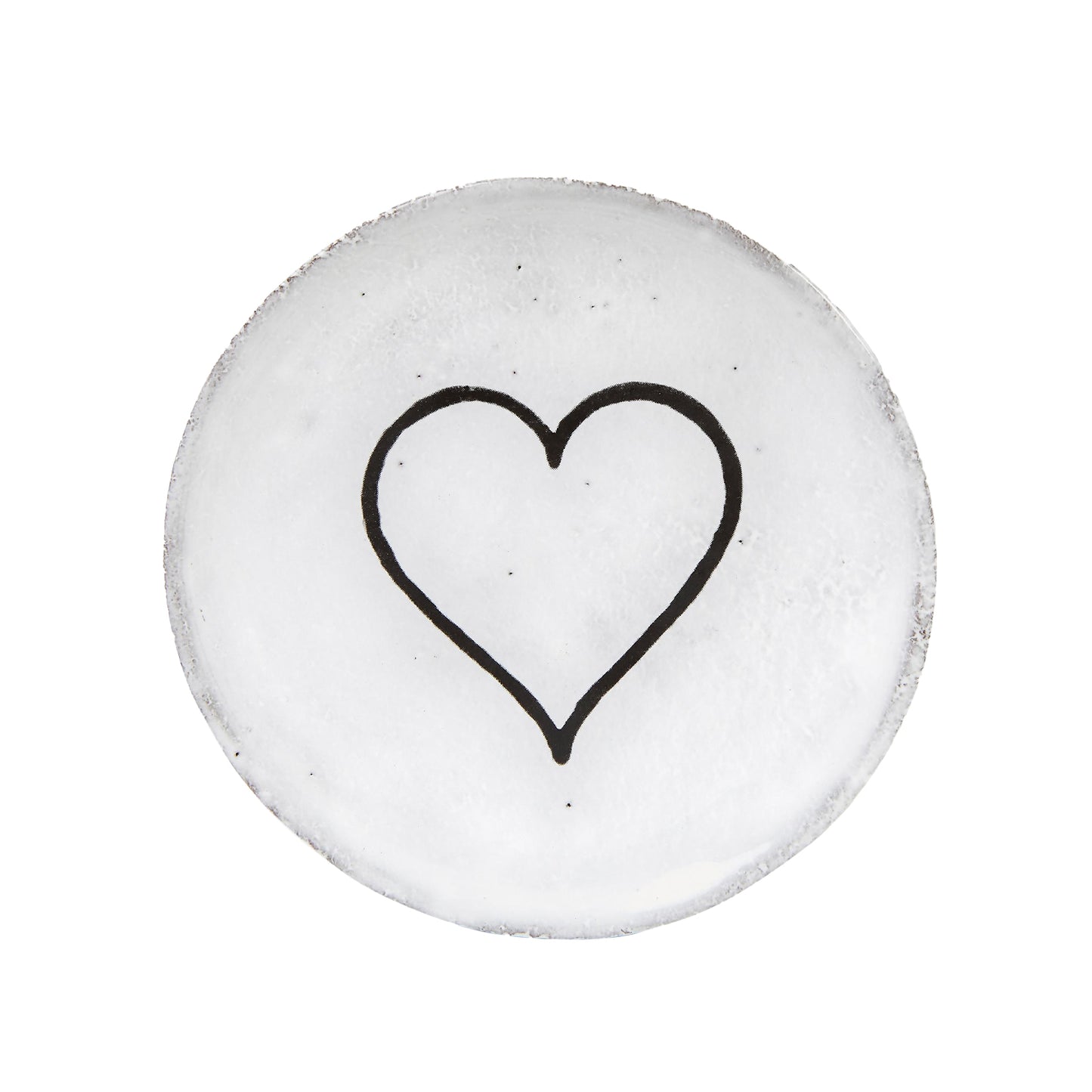 Astier de Villatte Line Heart Soucer