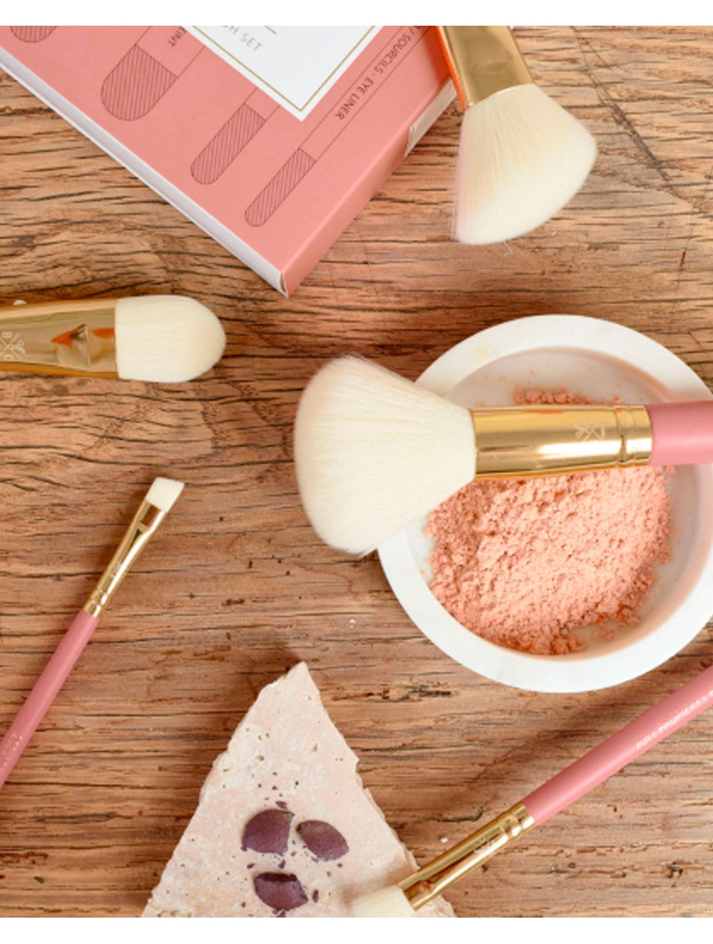 Makeup Brush Set Terracotta