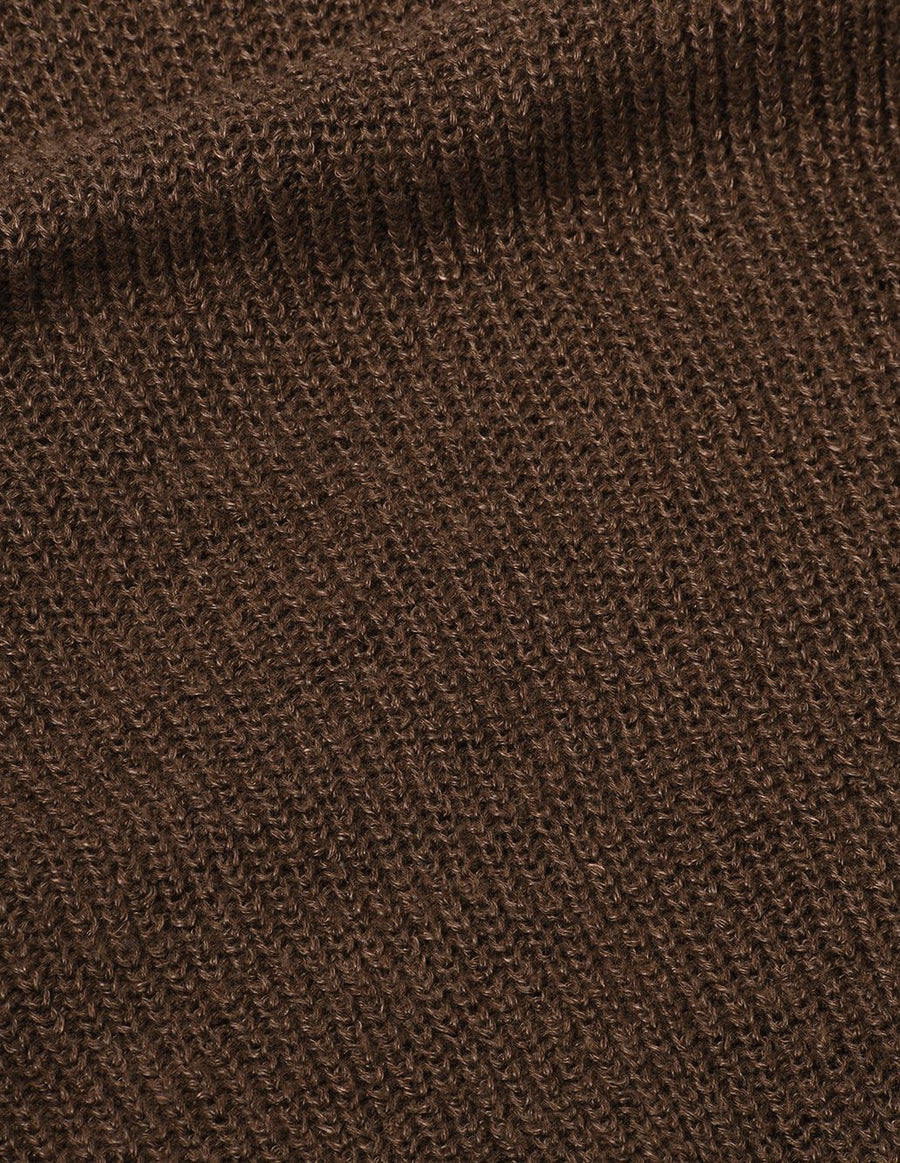 Cropped Military Cardigan Linen Wool/KKD Spice (women)