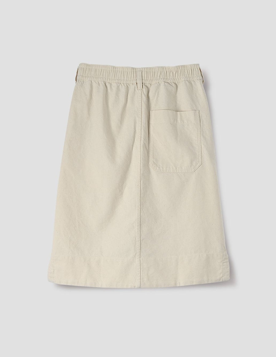 Kit Skirt Workwear Cotton Twill Off White