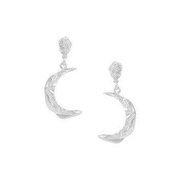 Melies Moon Earrings Silver OS