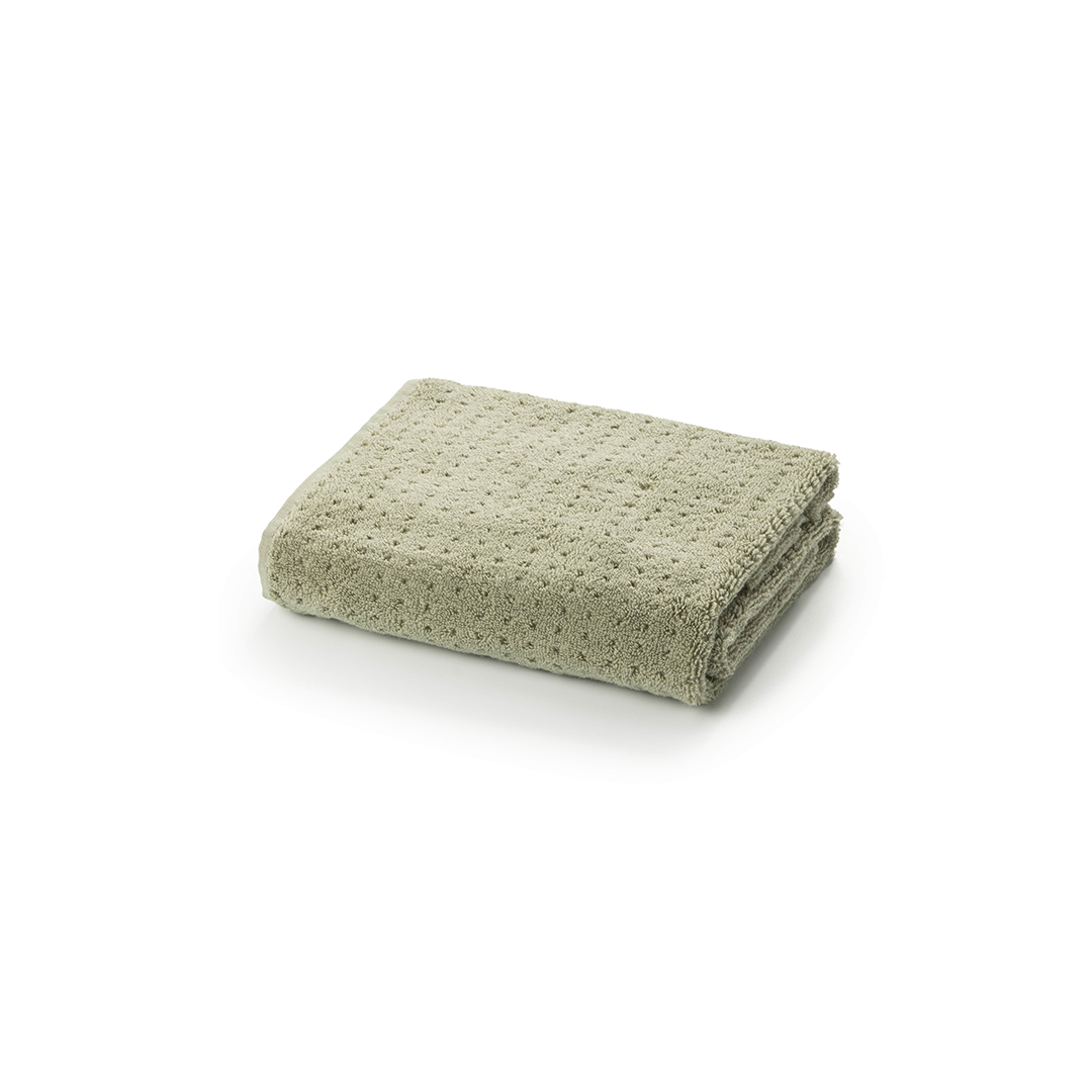 Lattice Organic Hair Towel in Minty Green (medium)