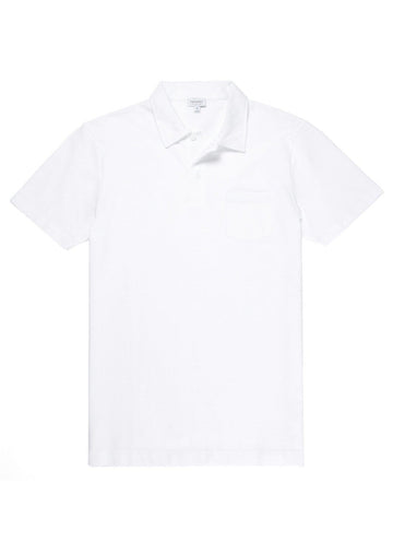 Short Sleeve Riviera Polo White