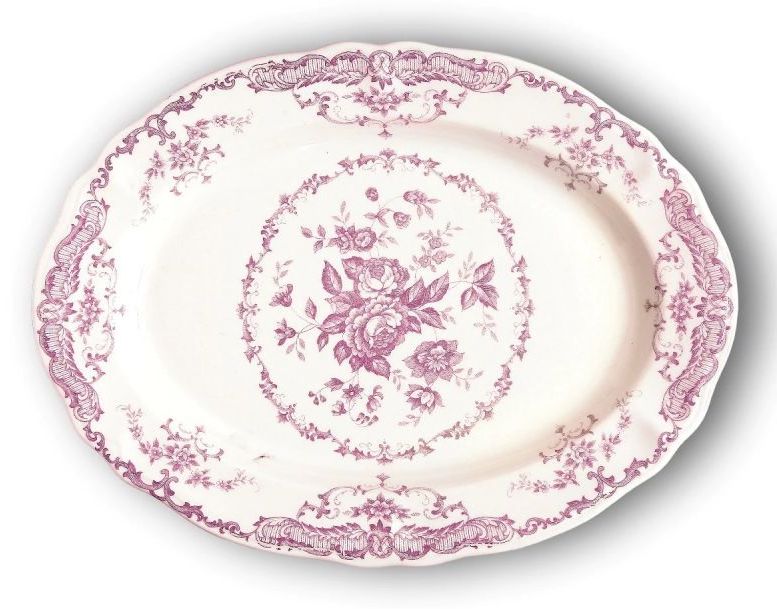 Oval Platter Rose Pink