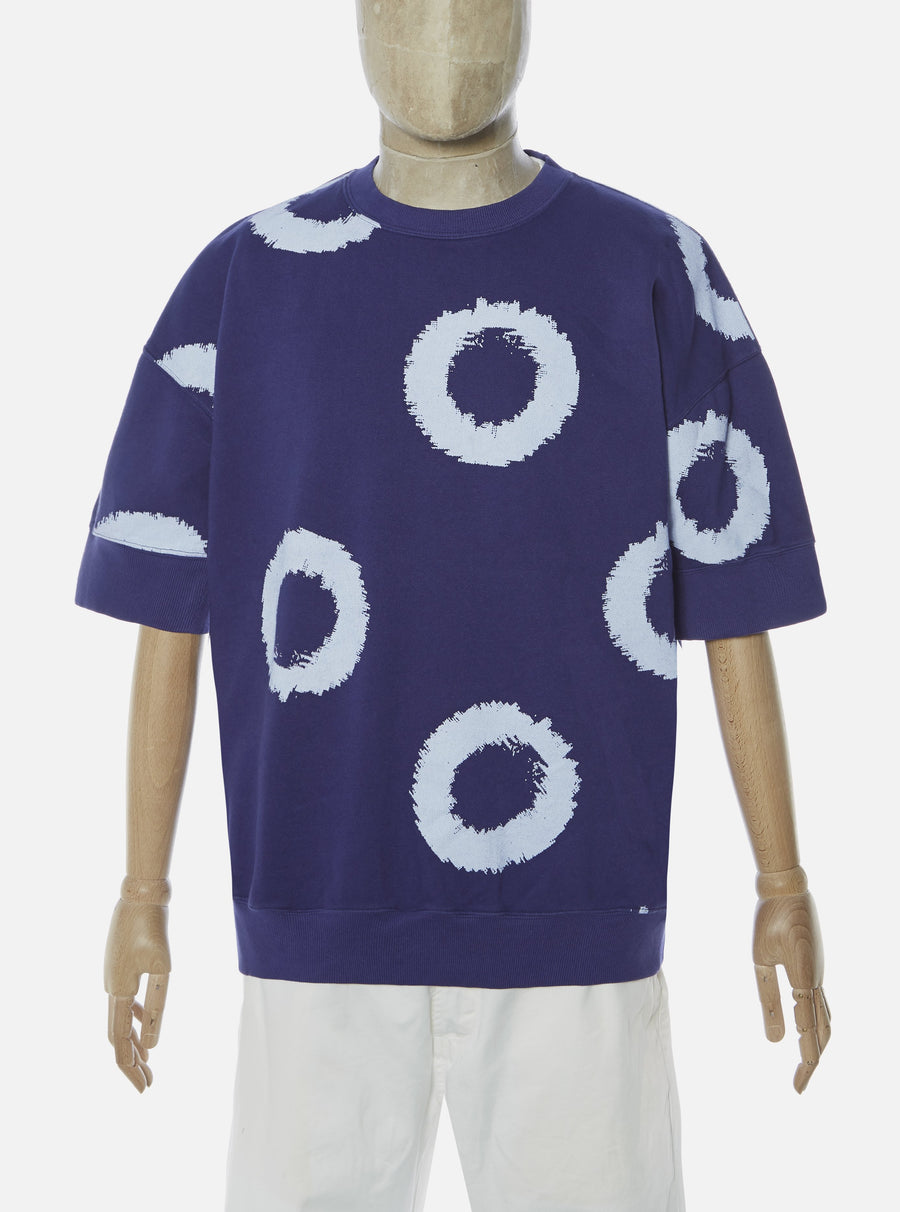 Oversized SS Crew Loopback Donuts Ink Blue