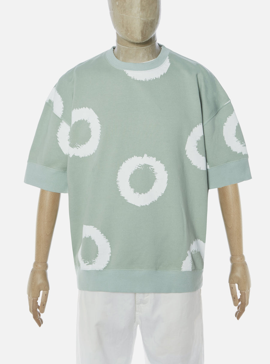 Oversized SS Crew Loopback Donuts Cool Green