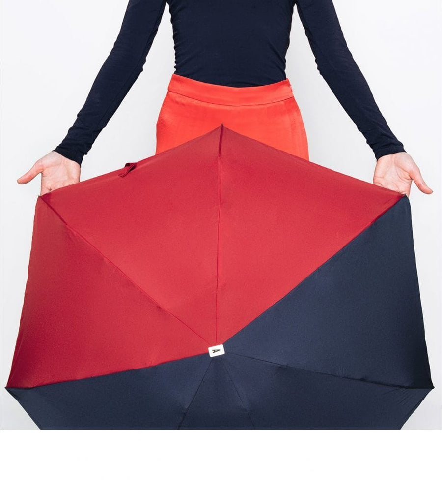 Folding Umbrella - Emile - (Navy/Red)