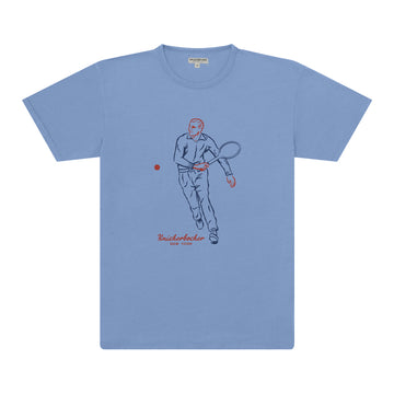 The Pigment Tennis T-Shirt Belair Blue