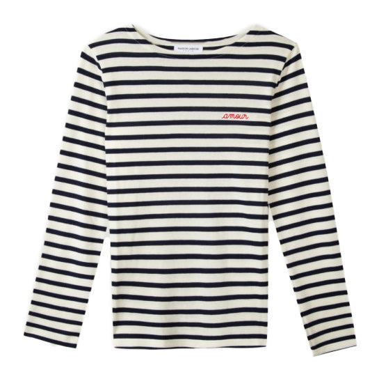 Sailor Shirt Colombier Amour Ivory Navy (women)