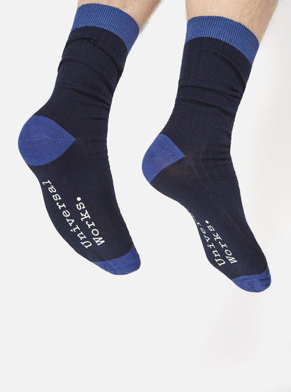 Navy Merino Classic Sock