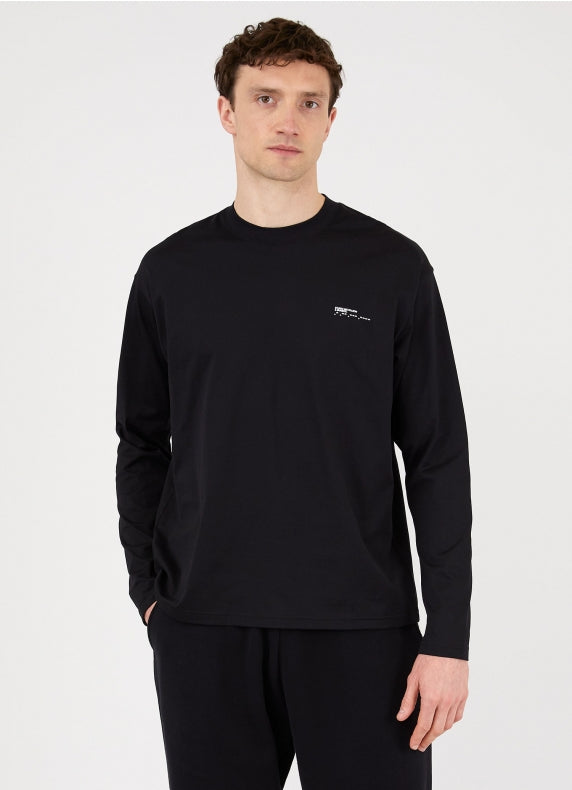 Sunspel x Studio Nicholson ST Printed LS T-shirt Black