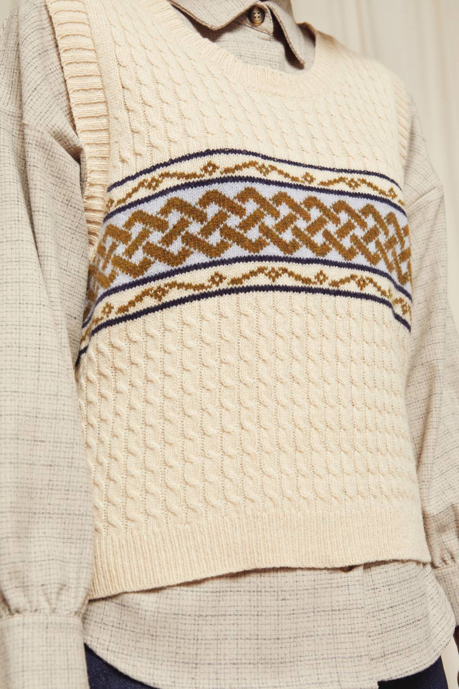 Sudachi Sleeveless Sweater Off White