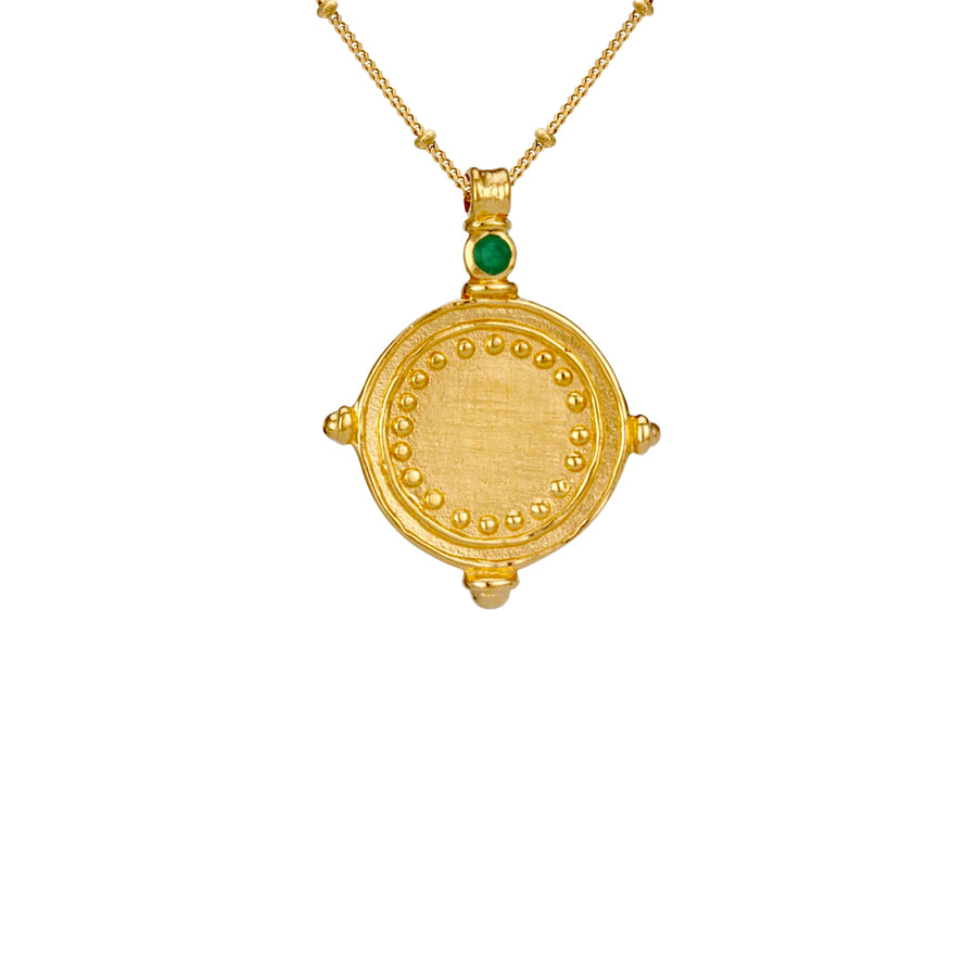 Sura Necklace Sapphire Gold
