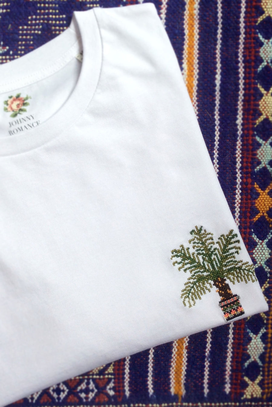 T-Shirt Palmier Blanc